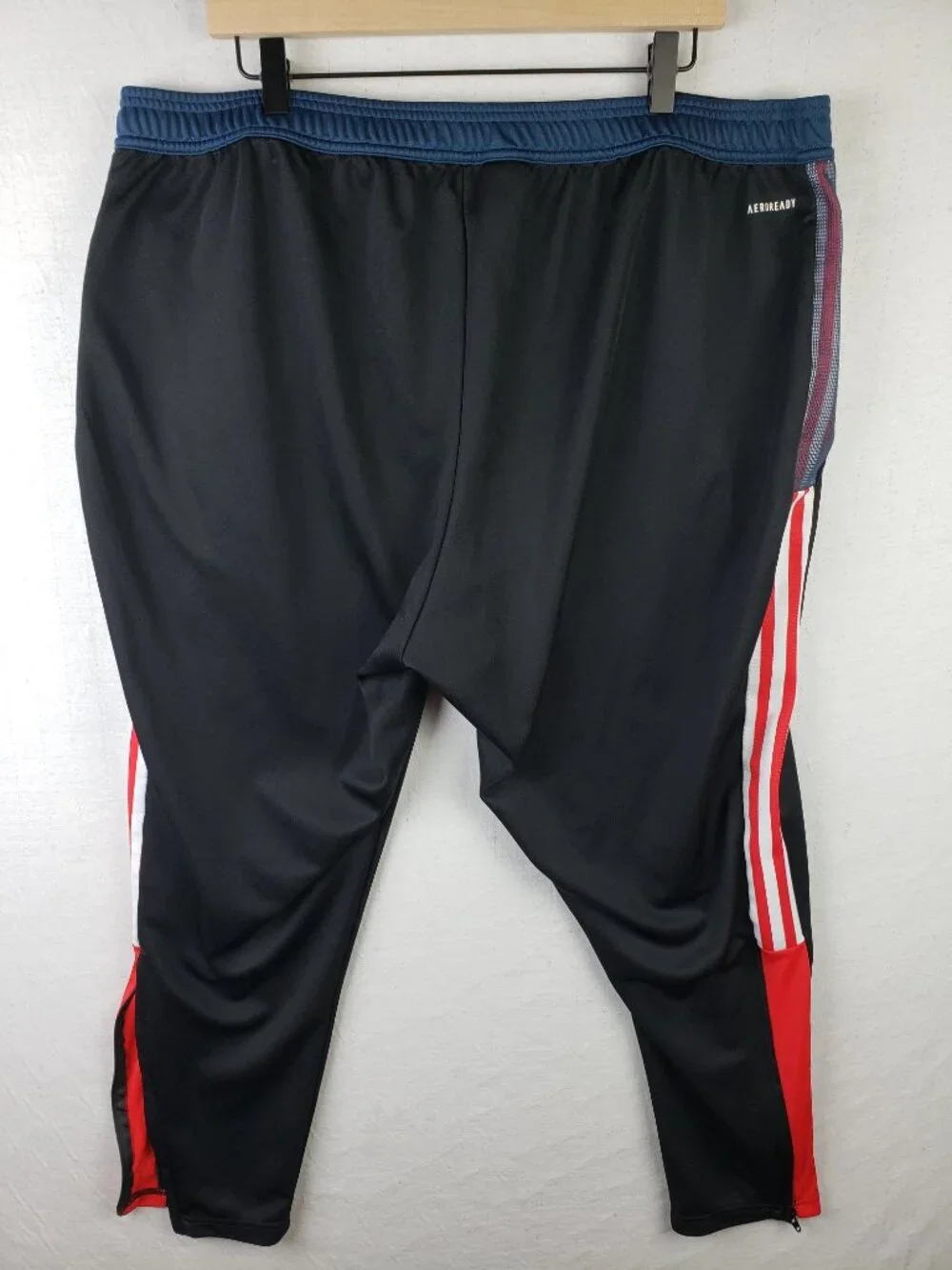 Adidas Track Pants Training Primegreen Men's size 4X Black 3 Stripes Activewear